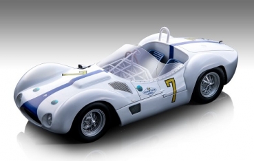 TM18276F  Maserati F1 Tipo 61 Birdcage #7 Winner Cuba Havana GP 1960 Driven by: Stirling Moss 1:18