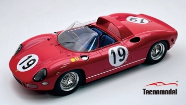 TM18309D Ferrari 330P Le Mans 24h 1964 #19 SEFAC 3rd place Driven by: L. Bandini,  J. Surtees 1:18