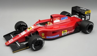 TM18392A Ferrari 642 F1 1991 British GP #28 Driven by: Jean Alesi (with rain tyres) 1:18