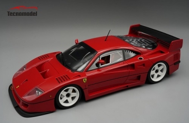 TM18410D	Ferrari F40 LM 1996 Press Red with White Wheels (with showcase)	1:18
