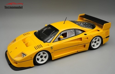 TM18410E	Ferrari F40 LM 1996 Press Yellow Modena with White Wheels (with showcase)	1:18