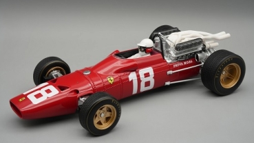 TMD18314A  Ferrari 312 F1-67 1967 Monaco GP #18 Driven by: Lorenzo  Bandini - with driver figure 1:18