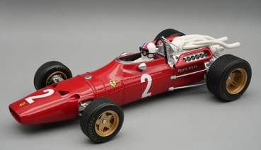 TMD18314C  Ferrari 312 F1-67 1967 Italian  GP #2 Driven by: C. Amon -  with driver figure 1:18