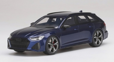 TS0315 Audi RS 6 Avant Carbon Black Navarra Blue Metallic 1:18