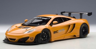 81340 MCLAREN MP4-12C GT3 PRESENTATION CAR (METALLIC ORANGE) 2011 1:18