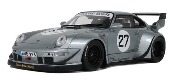 GT522 Porsche 911 (993) RWB Yuiitsumuni Silber 2024 1:18