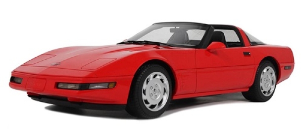 GT537 Chevrolet Corvette C4 Torch red 1995 1:18