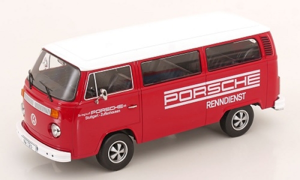 KK181364F VW Bus T2b Porsche Renndienst Fuchs-Felgen 1972 1:18