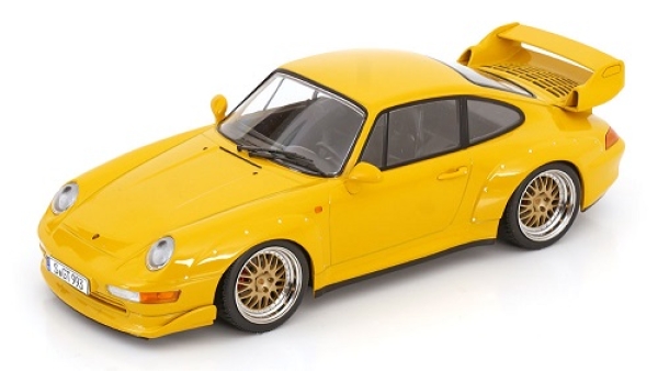 KK181422B Porsche 911 (993) GT2 BBS Rims 1996 yellow 1:18