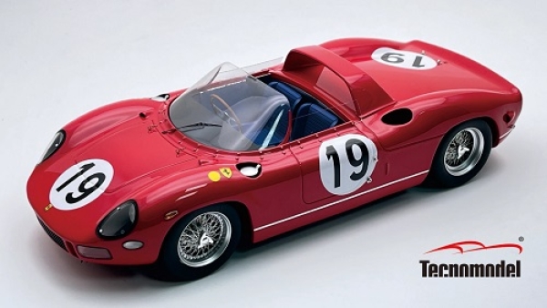 TM18309D Ferrari 330P Le Mans 24h 1964 #19 SEFAC 3rd place Driven by: L. Bandini,  J. Surtees 1:18